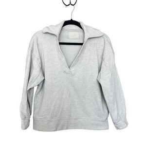 Citizens Of Humanity Light Gray Fleece-Lined Sweatshirt